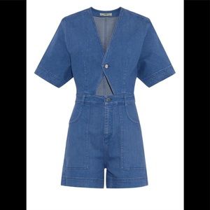 Stella McCartney cutout twoway denim romper 42